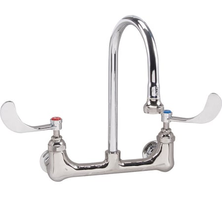 T&S Brass Faucet, Lav , 8"Wall, Leadfree B-0350-04